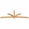 Ekena Millwork Davenport Timber Gable Bracket, Western Red Cedar, 108"W x 40"H x 3 1/2"D x 3 1/2"F, 9/12 Pitch GBW108X40X0404DAV00SWR - alternate 3